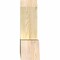 Ekena Millwork Portland Rough Sawn Timber Gable Bracket, Douglas Fir, 48"W x 20"H x 6"D x 6"F, 10/12 Pitch GBW048X20X0606POR00RDF - alternate 2